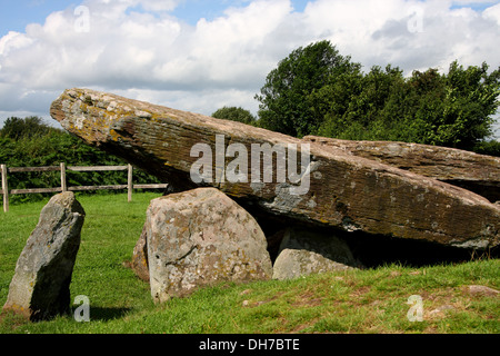 Arthur Stein, Herefordshire, an einem sonnigen Tag Stockfoto