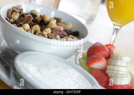 Babette es gibt ein Restaurant im East Hampton NY serviert Frühstück, Mittag- und Abendessen, Bio, lokale und saisonale Müsli, Obst. Stockfoto