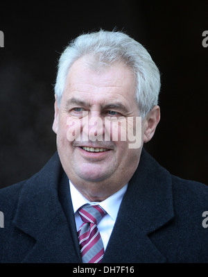 Milos Zeman ist ein tschechischer Politiker, Ökonom, Meteorologe und der dritte Präsident der Tschechischen Republik Stockfoto