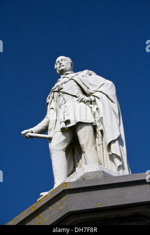 Statue von Prinz Albert befindet sich auf dem Burgberg, Tenby, Pembrokeshire, Wales, UK Stockfoto