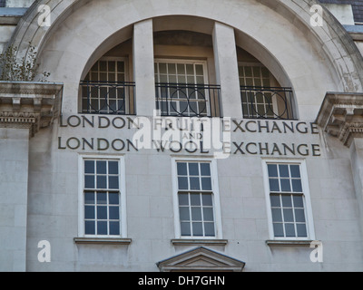 Die London Obst und Wolle Exchange in Spiltafields, London, UK Stockfoto