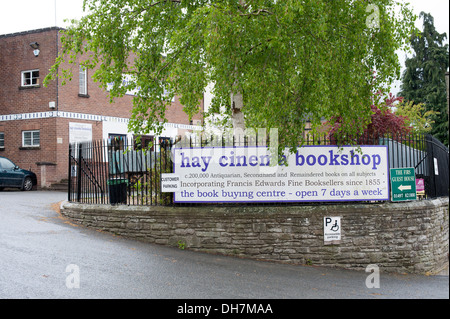 Heu-Kino Buchhandlung Hay On Wye UK Stockfoto