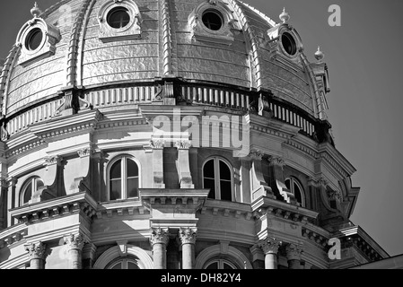 Iowa State Capitol.  Gehen Sie Des Moines! Stockfoto