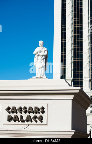 Neros Statue im Caesars Palace in Las Vegas Stockfoto