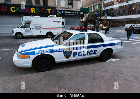 NYPD Polizei Auto, Manhattan, New York City, Vereinigte Staaten von Amerika Stockfoto