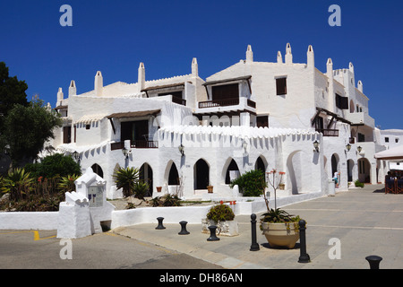 Binibeca Vell touristischen Dorf, Sant Lluis, Menorca, Spanien Stockfoto