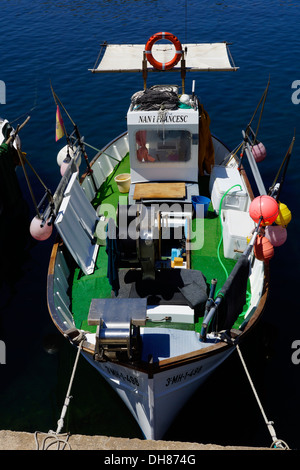 Angeln, Boot, Fornells, es Mercadal, Menorca, Spanien Stockfoto