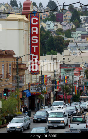 Straßenszene, Castro, San Francisco, Kalifornien, USA Stockfoto