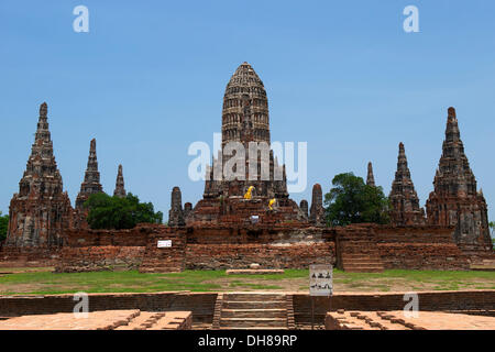 Wat Chaiwatthanaram, Ayutthaya, Thailand, Asien Stockfoto