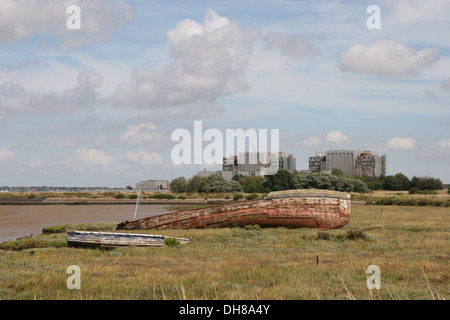 Bradwell Kernkraftwerk, Bradwell auf Sea, Essex, England, Vereinigtes Königreich Stockfoto