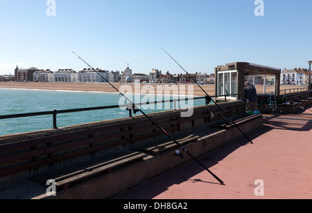 Blick auf Deal Deal Pier. Stockfoto