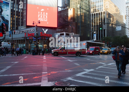7. Av, Manhattan, New York City, Vereinigte Staaten von Amerika. Stockfoto