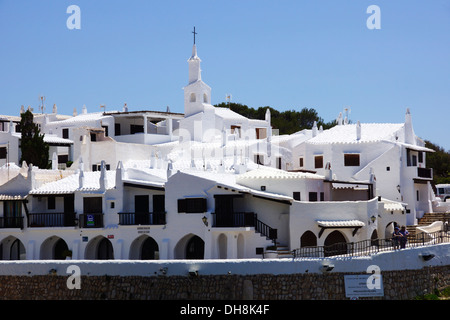 Binibeca Vell touristischen Dorf, Sant Lluis, Menorca, Spanien Stockfoto