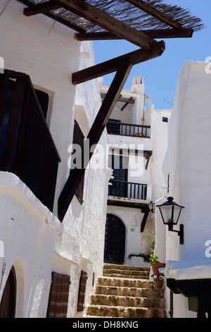 Binibeca Vell touristischen Dorf, Sant Lluis, Menorca, Spanien Stockfoto