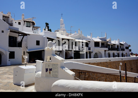 Binibeca Vell touristischen Dorf, Sant Lluis, Menorca, Spanien Stockfoto