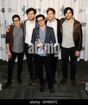 Max Kerman Mike DeAngelis Anthony Carone Nick Dika und Tim Oxford Arkells 2012-JUNO-Gala-Dinner und Auszeichnungen in Ottawa Stockfoto