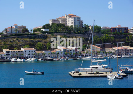 Hafen von Mao, Menorca, Spanien Stockfoto