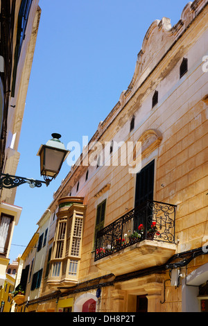 Straßenszene, Ciutadella, Menorca, Spanien Stockfoto