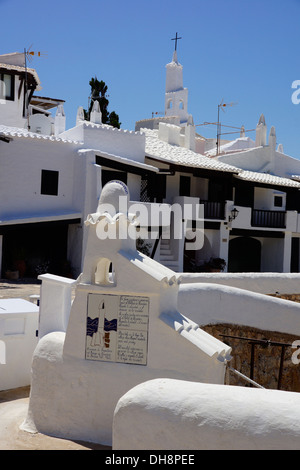 Binibeca Vell touristischen Dorf, Sant Lluis, Menorca, Spanien Stockfoto