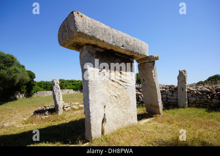 Taula, Talati de Dalt, Mao, Menorca, Spanien Stockfoto