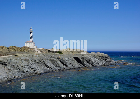 Leuchtturm am Cap Favaritx, Menorca, Spanien Stockfoto