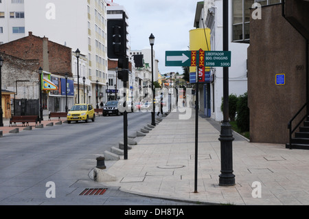 Straße in Punta Arenas Stockfoto