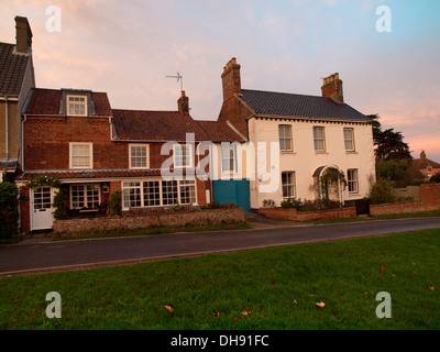 Häuser in der hübschen Suffolk Dorf Walberswick Stockfoto