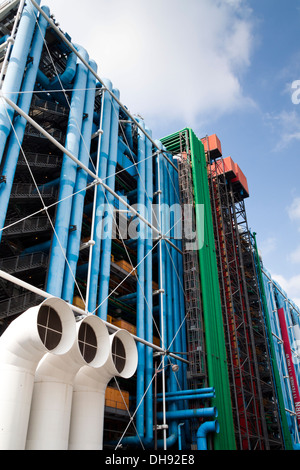 Facade of the Centre Pompidou in Paris, France Stockfoto