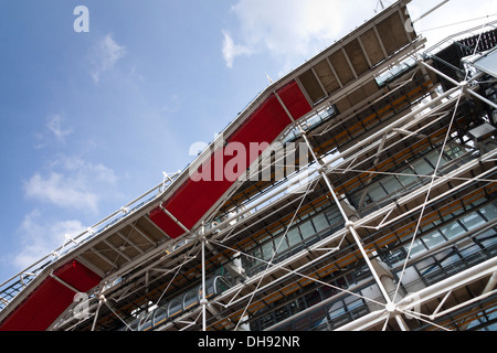 Facade of the Centre Pompidou in Paris, France Stockfoto