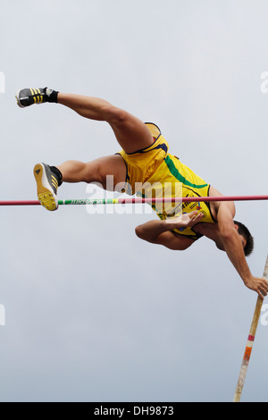 Athleten kämpfen während der Junior nationale Studien in Mallorca, Spanien Stockfoto