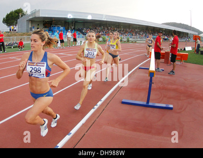 Athleten kämpfen während der Junior nationale Studien in Mallorca, Spanien Stockfoto