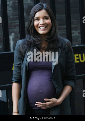 Shelley Conn in der ITV Studios London, England - 30.03.12 Stockfoto