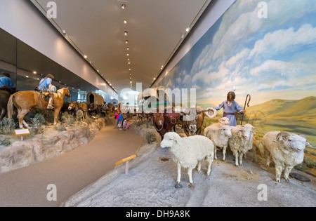 Zeigen Sie im nationalen historischen Oregon Trail Interpretive Center, Bäcker, Oregon, USA an Stockfoto