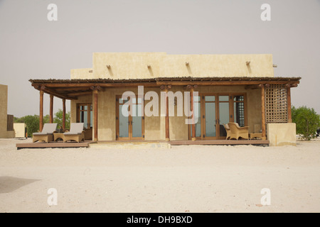 Neue Strandvilla auf Sir Bani Yas Island, Abu Dhabi Stockfoto