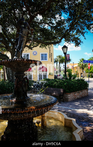 Burgund-Platz in Venedig Florida Stockfoto