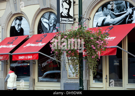 'James Dean Bar' in der Dlouha Straße Prag Tschechische Republik, Europa Stockfoto