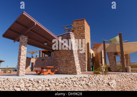 Rastplatz entlang Highway 95, Nevada. Stockfoto