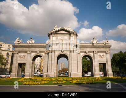 Alcalá-Tor (Puerta de Alcala), Independence Square. Madrid, Spanien Stockfoto