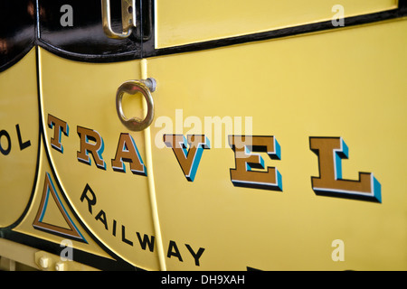 Nahaufnahme Des Alten Eisenbahnwagens im National Railway Museum York North Yorkshire England Großbritannien GB Großbritannien Stockfoto