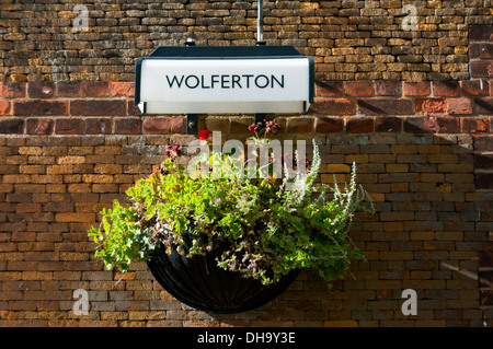 Wolferton, die jetzt geschlossen Royal Station für Sandringham in Norfolk. Stockfoto