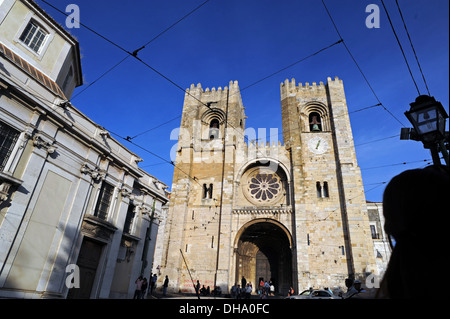 Santa Maria Malor de Lisboa, die Kathedrale von Lissabon, Portugal. Stockfoto