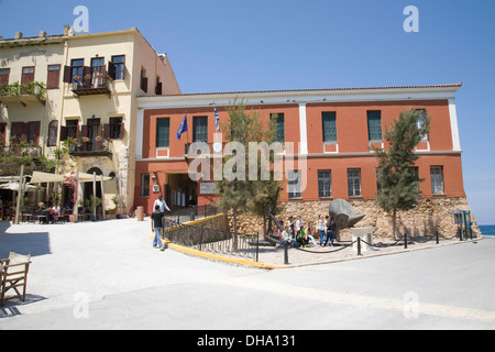 Das Maritime Museum von Kreta, Chania, Kreta, Griechenland. Stockfoto