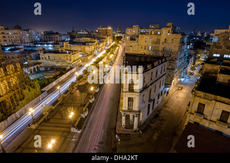 Nacht in Havanna Stockfoto