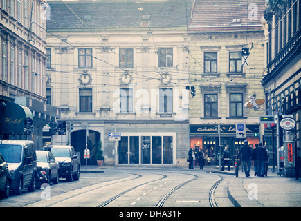 Urban Street Szene, Wien, Österreich Stockfoto