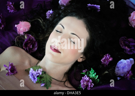 Schlafende Schönheit Stockfoto