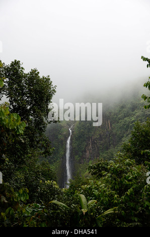 Carbet Wasserfälle Rutschen Les du Carbet auf Guadeloupe Stockfoto