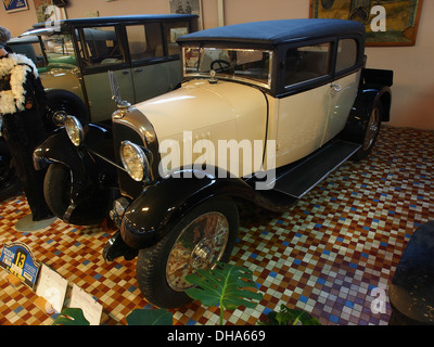 1924 Avions Voisin C4 Vierzylinder ohne Ventil 8CV Wagenkastens, 4 Sitzplätze, im Museum für Automobile in Talmont St.Hilaire 3 Stockfoto