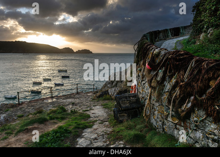 Saints Bay Harbour, Guernsey, Channel Islands. Stockfoto