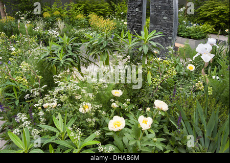 Chelsea Flower Show 2013, Fera - Eindämmung der Ausbreitung Designer Jo Thompson. Flora-Silbermedaille Stockfoto