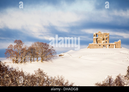 Auchindoun-Schloss in der Nähe von Dufftown in der Cabrach in Moray, Schottland Stockfoto